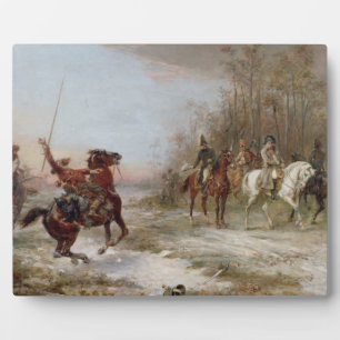 Placa Expositora Peril de Napoleón en Brienne-le-Chateau, c.1891 (o