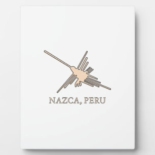 Placa Expositora Periódico Geoglyph de Nazca Hummingbird