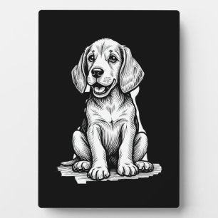 Placa Expositora Perrito beagle adorable, familia amante de los ani