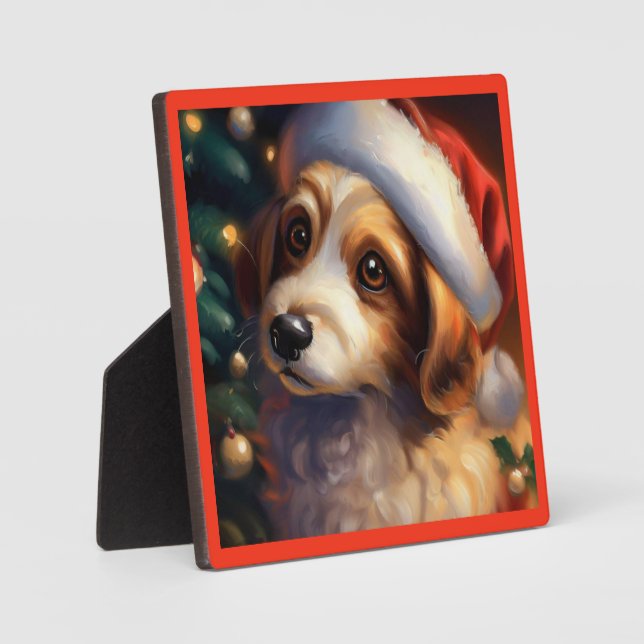 Placa Expositora Perro 2 navidades (Anverso)