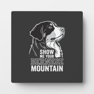 Placa Expositora Perro de montaña bernés Muéstrame tu