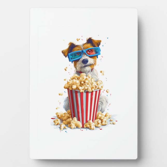 Placa Expositora Perro de palomitas � Perro de noche de cine (Frente)