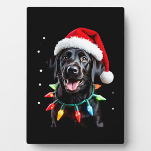 Placa Expositora Perro de pijama con luces de árbol de Navidad Labr