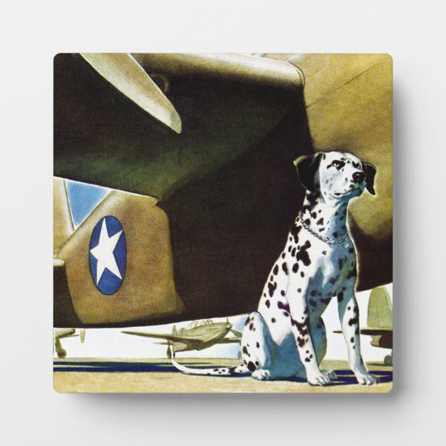 Placa Expositora Perro del ejército (Frente)