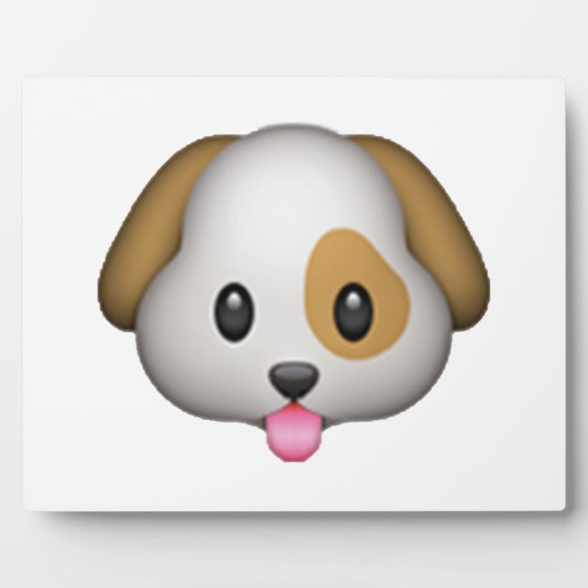 Placa Expositora Perro - Emoji (Frente)