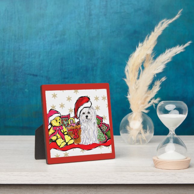 Placa Expositora Perro maltés (in situ)