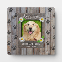 Placa Expositora Perro Memorial Keepsake