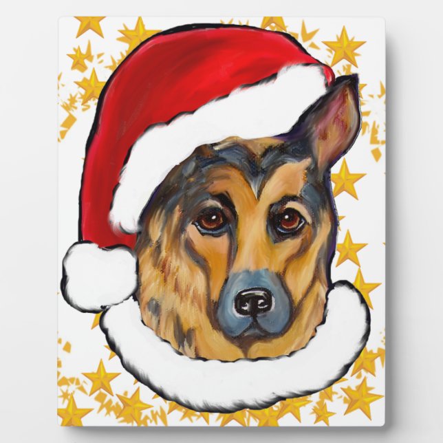 PLACA EXPOSITORA PERRO PASTOR ALEMÁN (Frente)