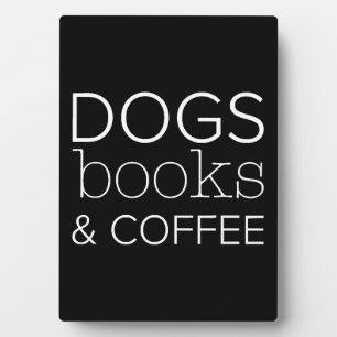 Placa Expositora Perros Libros Café Librero Perro Mamá
