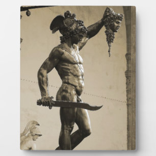 Placa Expositora Perseo con la cabeza de Medusa