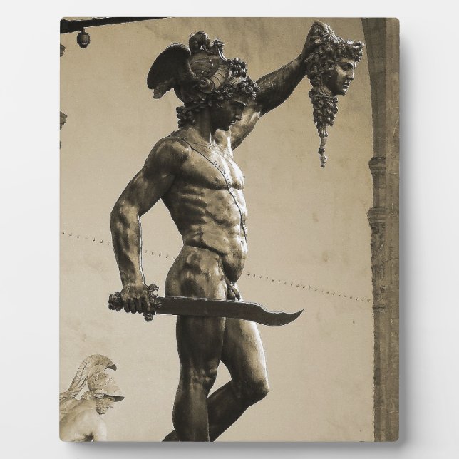 Placa Expositora Perseo con la cabeza de Medusa (Frente)