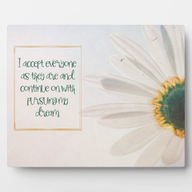 Placa Expositora Persiguiendo mi sueño (Frente)