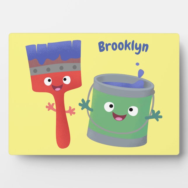 Placa Expositora Personajes de pincel y dibujos animados (Frente)