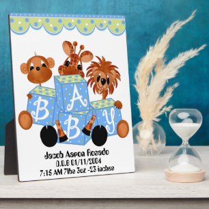 Placa Expositora Personalice Keepsake para que los niños nazcan su