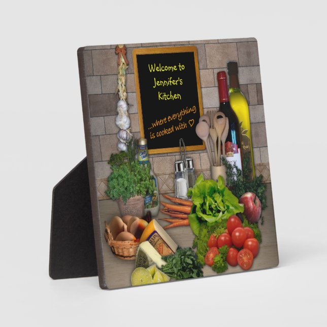 Placa Expositora (Personalizable) Cocina (Anverso)