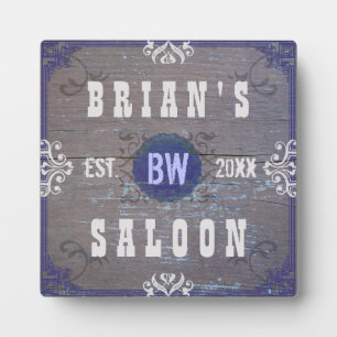 Placa Expositora Personalizable Home Bar Beer Saloon