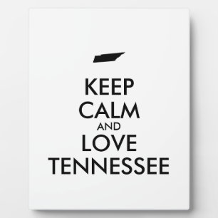 Placa Expositora Personalizable MANTENER CALMA Y AMAR A TENNESSEE
