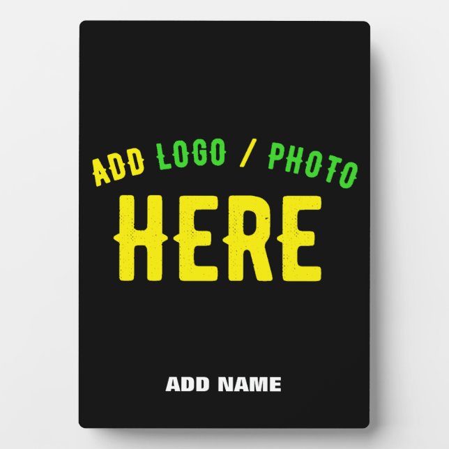 PLACA EXPOSITORA PERSONALIZABLE MODERNO ESTILO NEGRO VERIFICADO MAR (Frente)