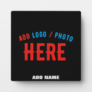 PLACA EXPOSITORA PERSONALIZABLE MODERNO ESTILO NEGRO VERIFICADO MAR