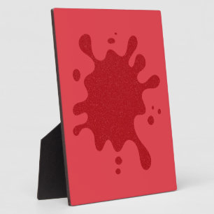 Placa Expositora Personalizable Tomate Rojo Splash Plaque