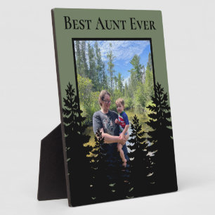 Placa Expositora Personalización de silueta de pino minimalista