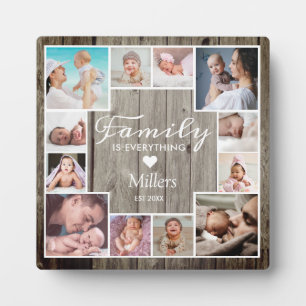 Placa Expositora Personalizado 12 Fotografía familiar Collage Mader
