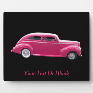 Placa Expositora Personalizado 1940 Famoso americano Make Sedan