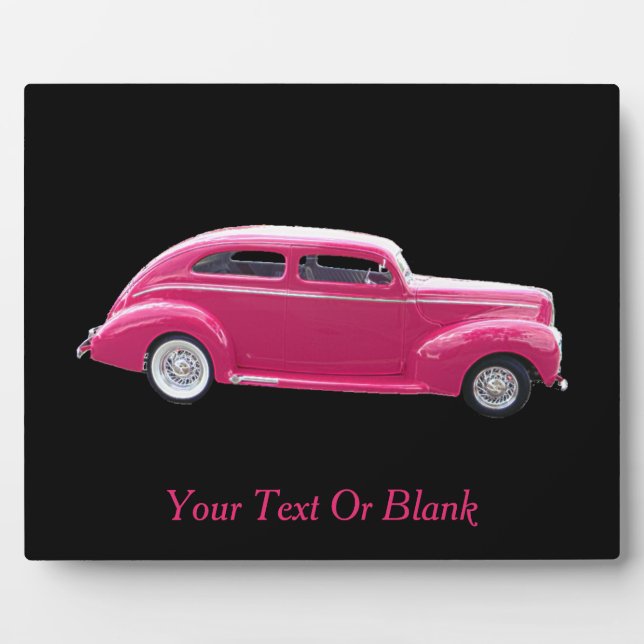 Placa Expositora Personalizado 1940 Famoso americano Make Sedan (Frente)