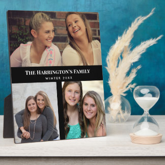 Placa Expositora Personalizado 3 secciones Collage de fotos de fami