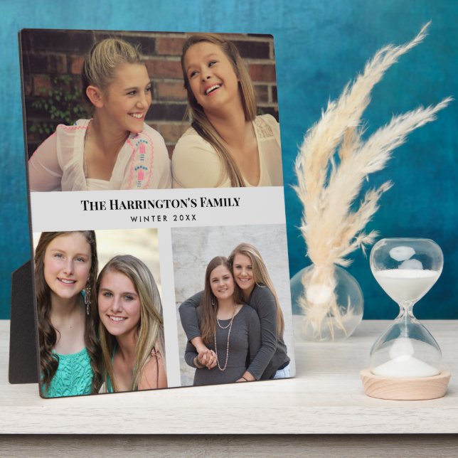 Placa Expositora Personalizado 3 Secciones Fotos de la familia Marc (Lado)