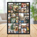 Placa Expositora Personalizado 42 Collage de fotos<br><div class="desc">Haz tu propia placa para mostrar fotos con 42 de tus preciados recuerdos de fotos en un collage de fotos de estilo cuadrícula moderno. Simplemente añada tus fotos para la decoración personalizado de fotos en casa o regalo personalizado para la familia y amigos.</div>