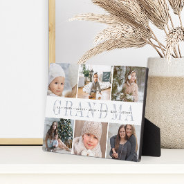 Placa Expositora Personalizado Abuela Abuela Collage de fotos