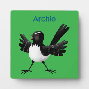 Placa Expositora Personalizado australiano Willie Wagtail personali