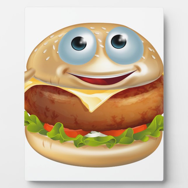 Placa Expositora Personalizado burger man (Frente)