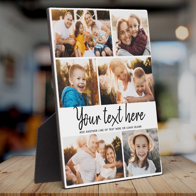 Placa Expositora Personalizado Collage de fotos de texto Familia mo (Subido por el creador)