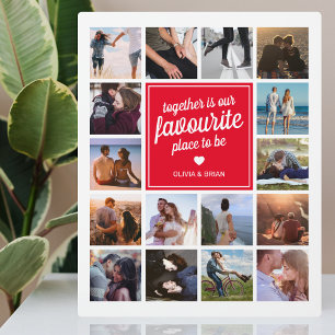 Placa Expositora Personalizado Couple Gift   COLLAGE DE FOTOS
