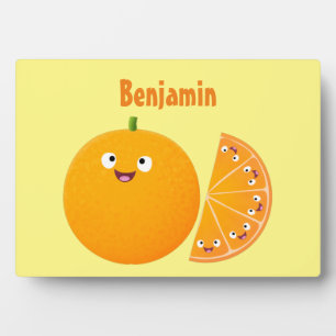 Placa Expositora Personalizado de cítricos de feliz naranja