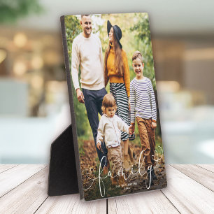 Placa Expositora Personalizado de familia Foto guión moderno para e