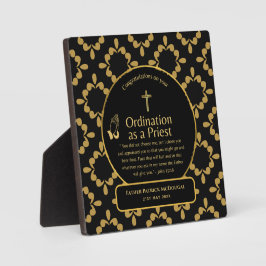 Placa Expositora Personalizado de la Ordenación del Pastor de Regal