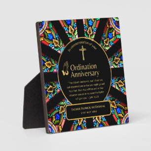 Placa Expositora Personalizado de la Ordenación del Pastor de Regal