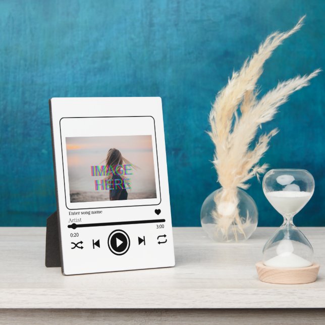 Placa Expositora Personalizado de música (Lado)