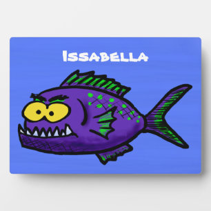 Placa Expositora Personalizado de pescado piraña