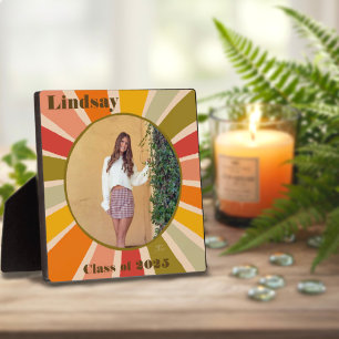 Placa Expositora personalizado de posgrado moderno de estilo retro