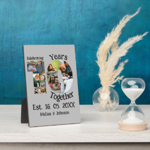 Placa Expositora Personalizado décimo aniversario del boda 11 colla