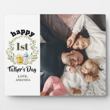 Personalizado del Día del Padre Feliz, Plaque foto