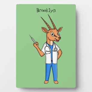 Placa Expositora Personalizado del médica del antílope de Gemsbok