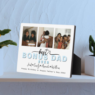 Placa Expositora Personalizado Elegant Mejor bono papá jamás Colecc