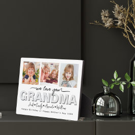 Placa Expositora Personalizado Elegant Te queremos collage de fotos