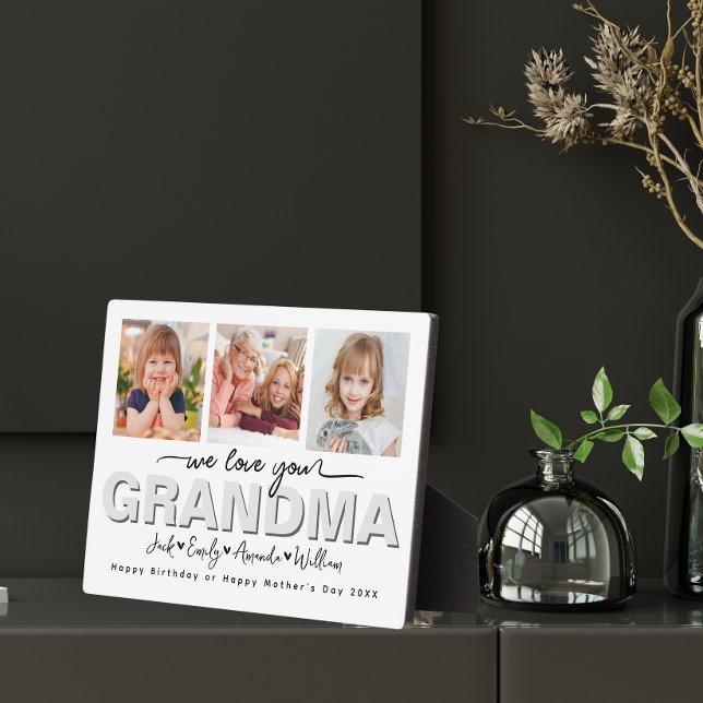 Placa Expositora Personalizado Elegant Te queremos collage de fotos (Subido por el creador)