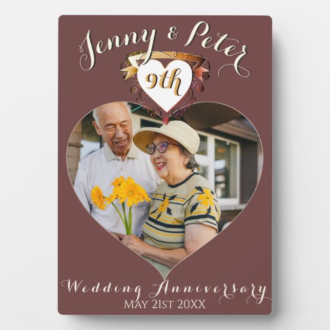 Placa Expositora Personalizado Evento Tabletop Plaque con Easel (Frente)